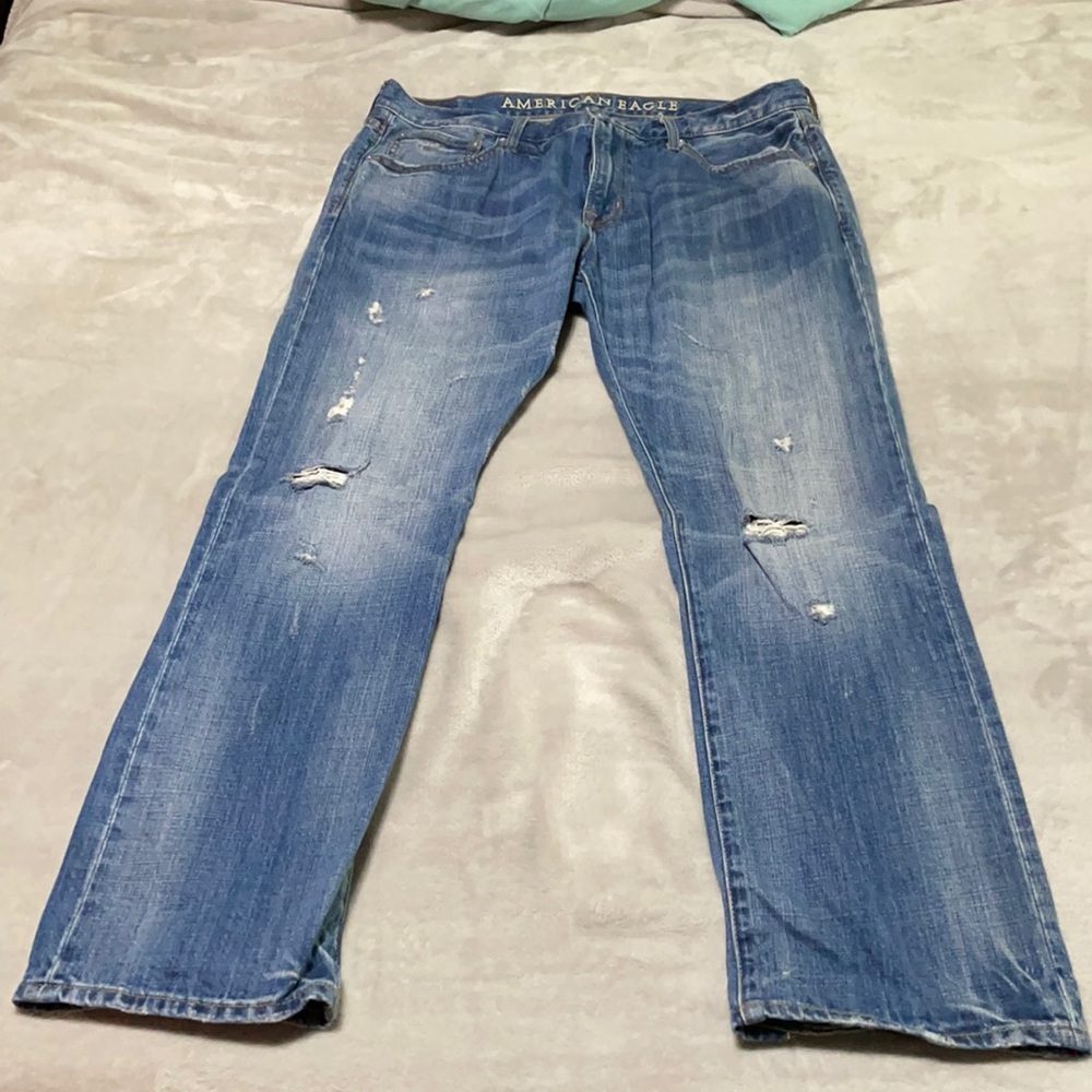 American Eagle Outfitters Blue Straight Jeans